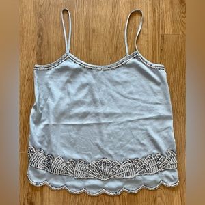 NWOT Express Sequin Open Back Tank Top